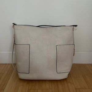 Cream colored bag lightly used